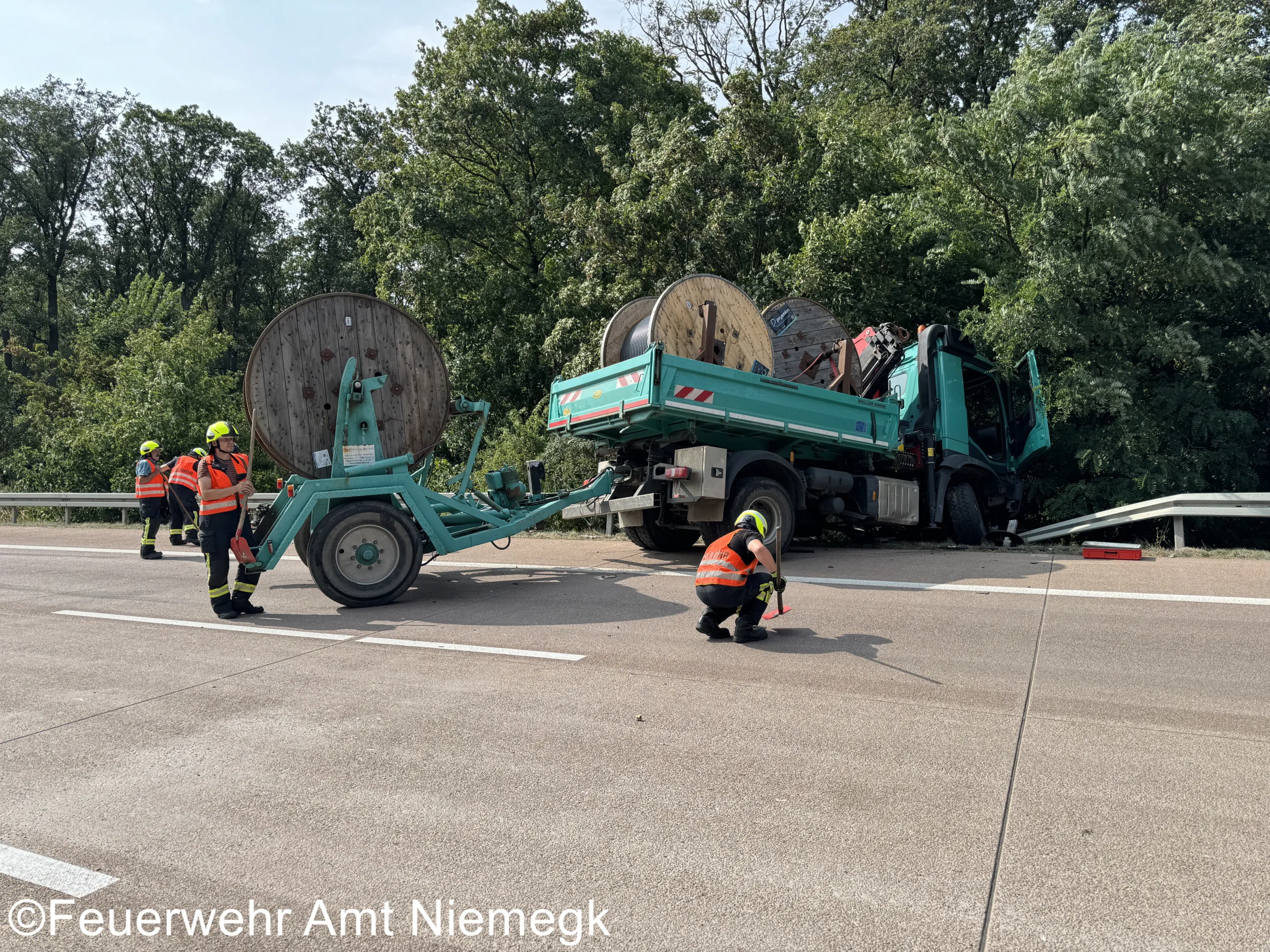 23.08.2024 – Hilfeleistung Unfall – BAB9 AS Niemegk – AS Klein Marzehns