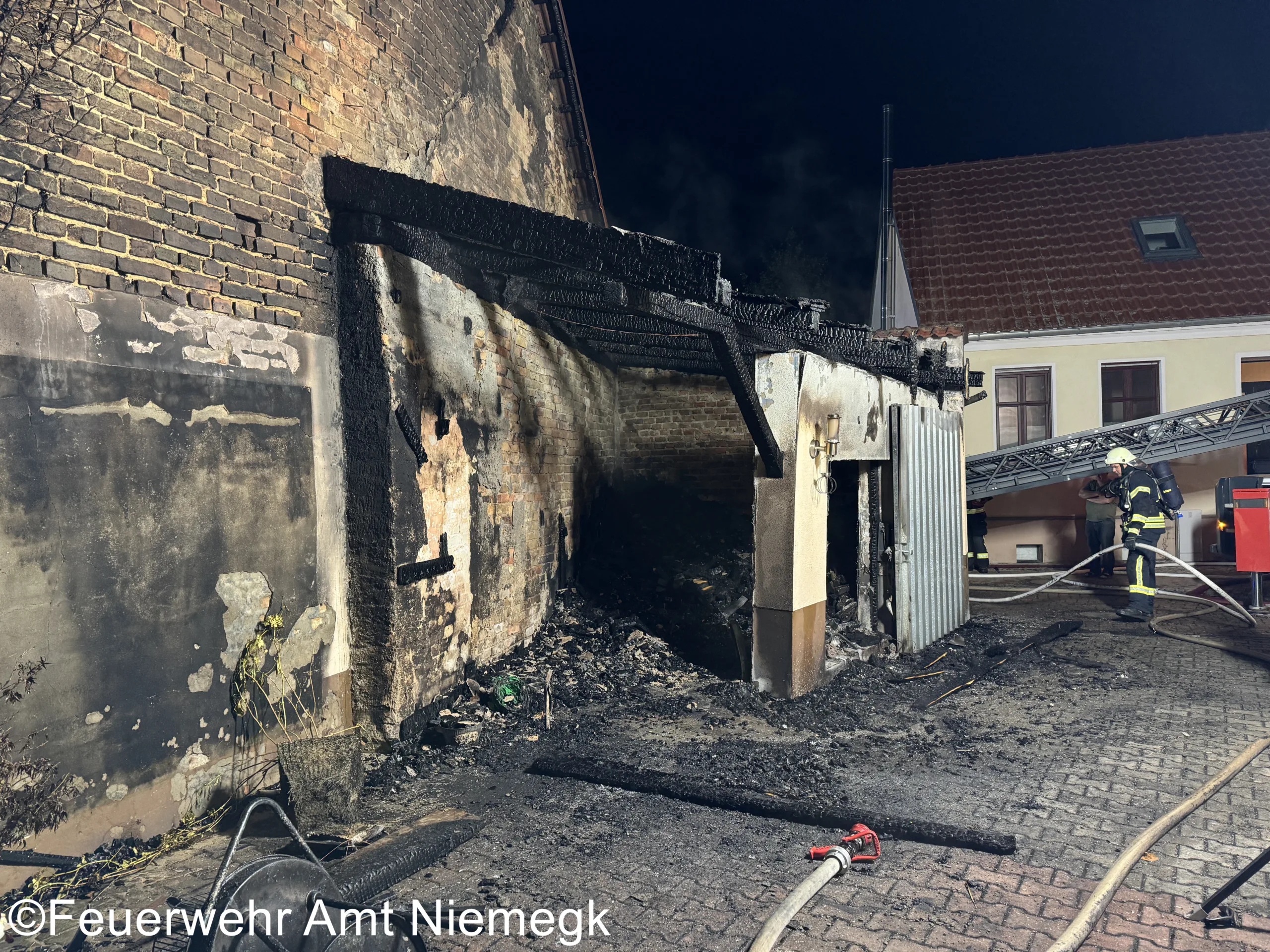 15.09.2024 – Brand Gebäude – Niemegk, Gartenstraße