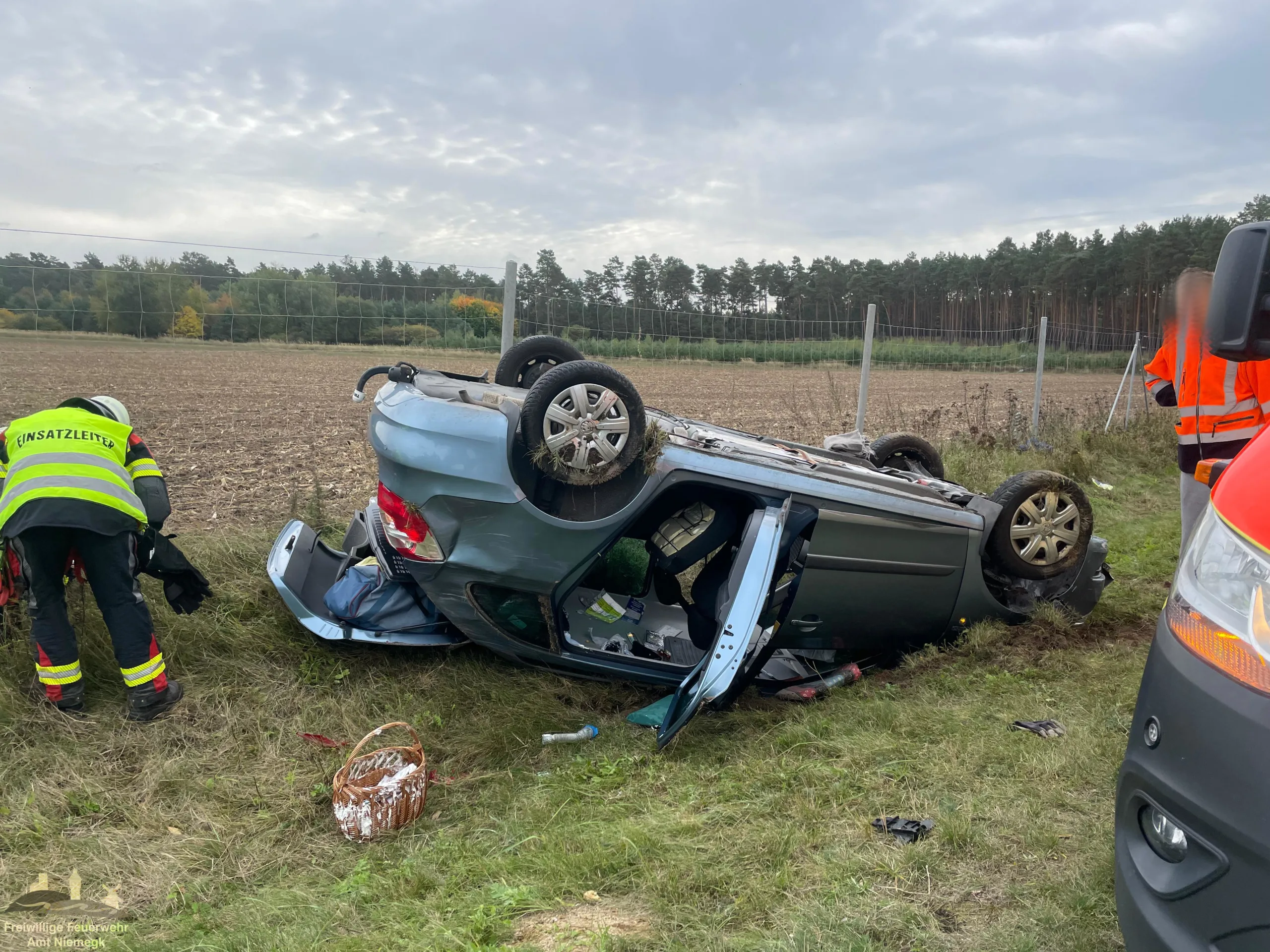 14.10.2024 – Hilfeleistung Verkehrsunfall – BAB9 AS Klein Marzehns – AS Niemegk