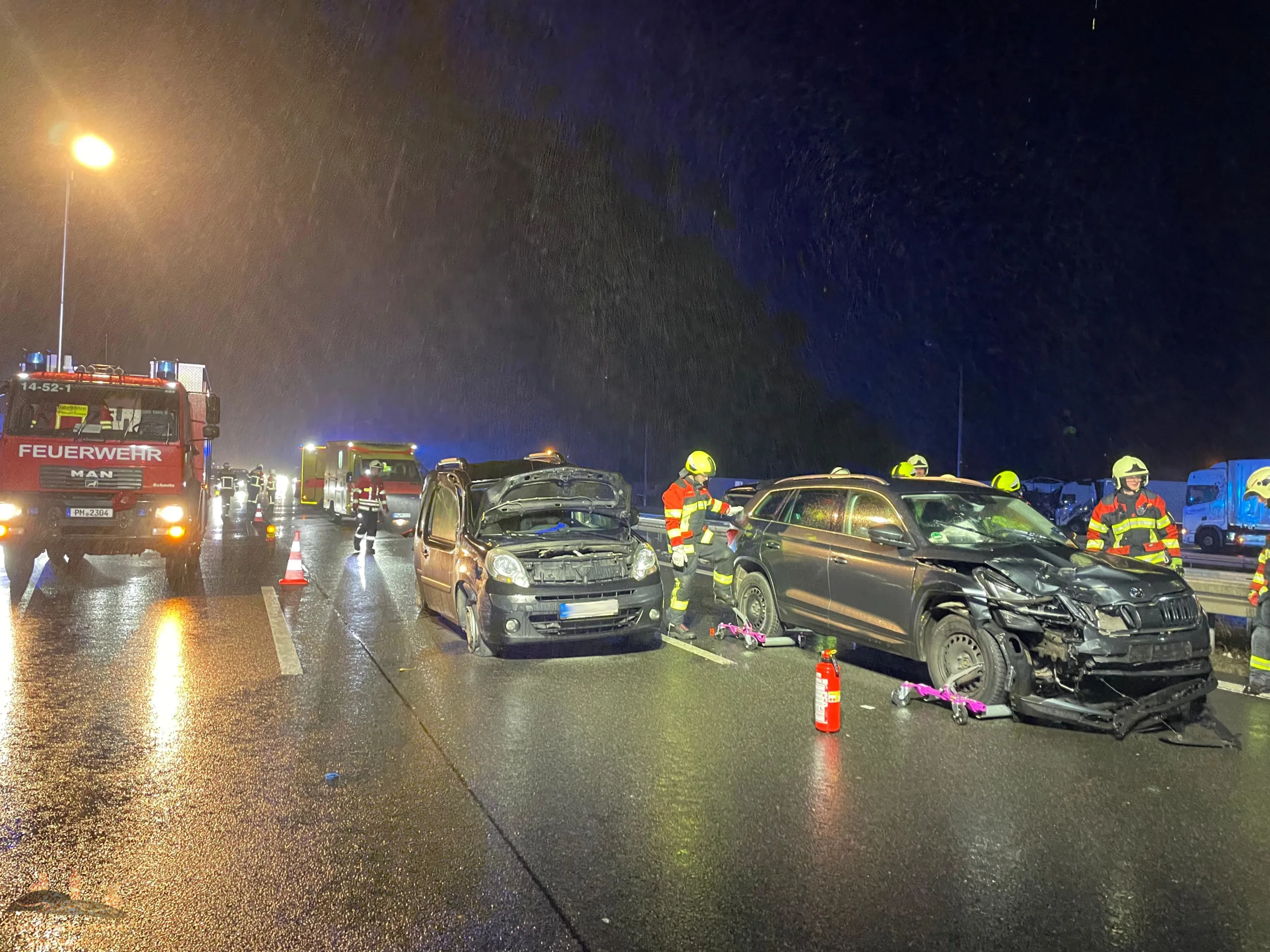 14.01.2025 – Hilfeleistung Verkehrsunfall – BAB9 AS Niemegk – AS Brück